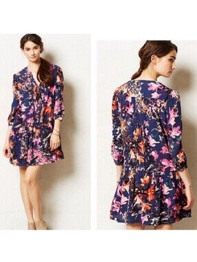 Maeve Caravane Tunic Dress drop waist size XXSmall Petite